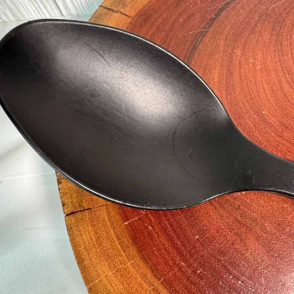 Calphalon Black Nylon Solid Mixing Serving Spoon Heat Resistant 400F 14 Inch
